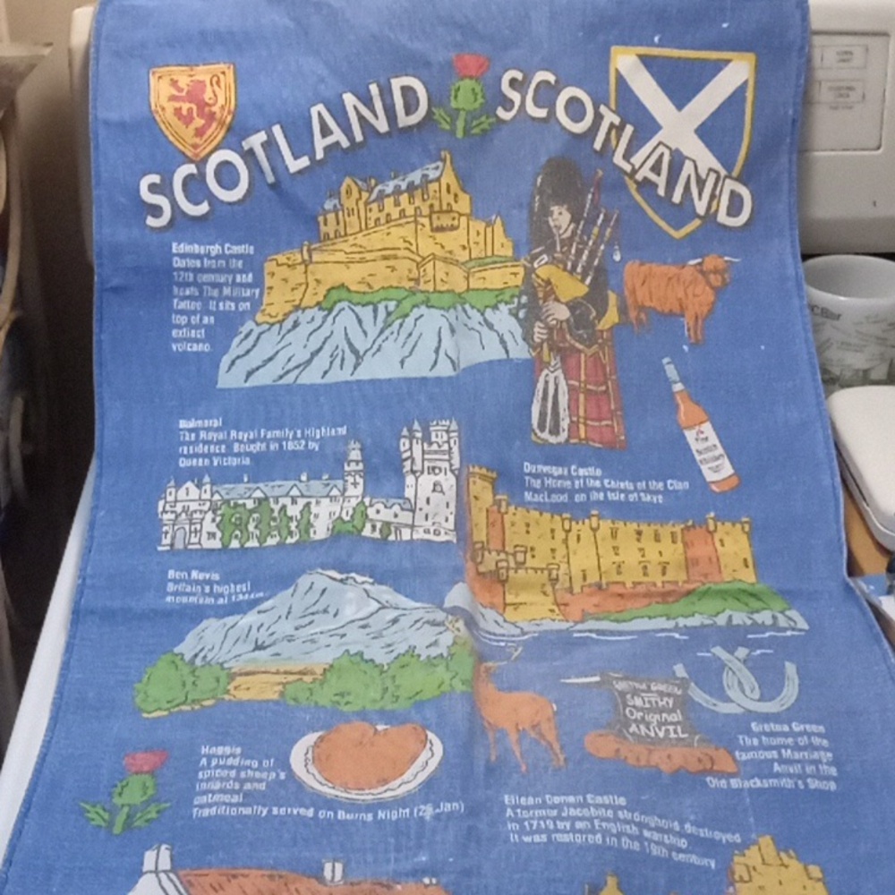 Vintage Tea Towel Scotland